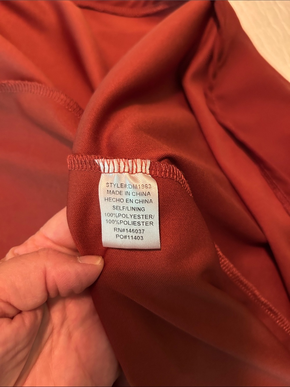 Baltic Born Burnt Orange Faux Wrap Maxi Dress with Tie Waist - Picture 5 of 5